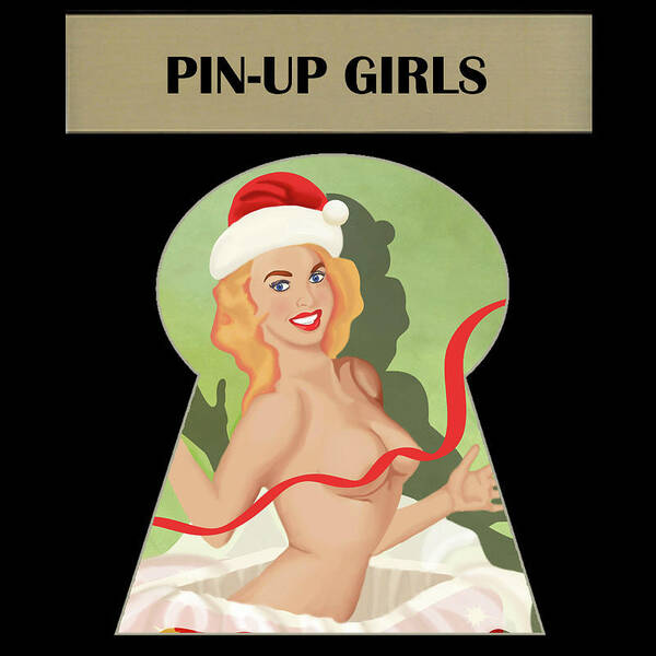 Pinup Poster featuring the digital art Pin-up girl by Long Shot