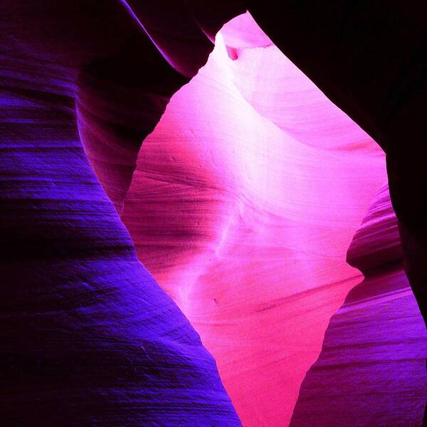 Cave Poster featuring the photograph Purple Cave by Dietmar Scherf