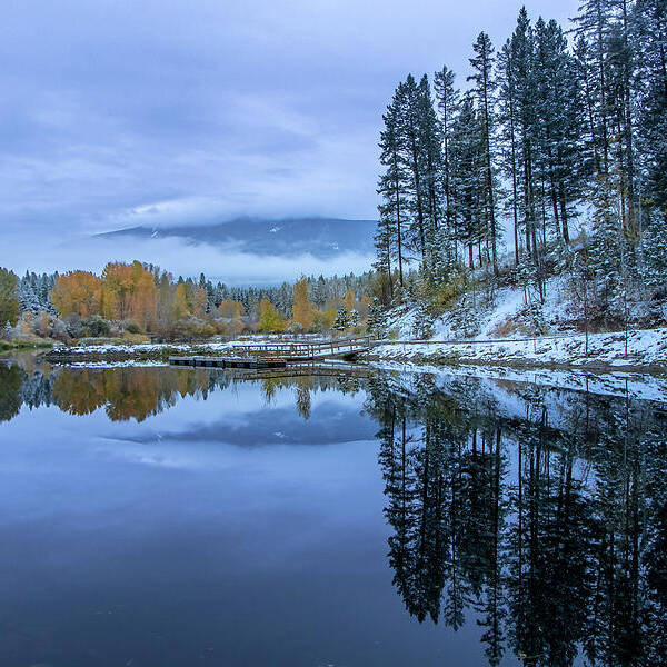 Landscape Poster featuring the photograph Reflections of the season by Thomas Nay