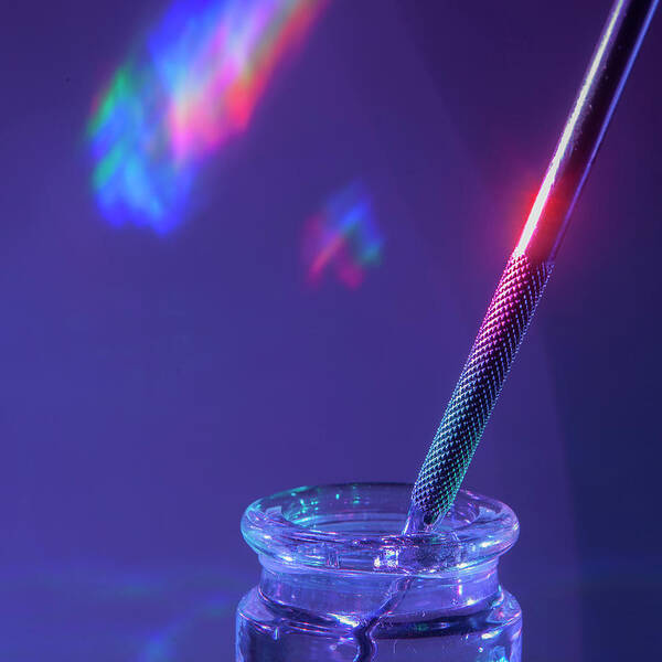 Color Poster featuring the photograph Refraction by George Pennington