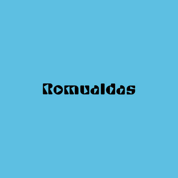 Romualdas Poster featuring the digital art Romualdas #Romualdas by TintoDesigns