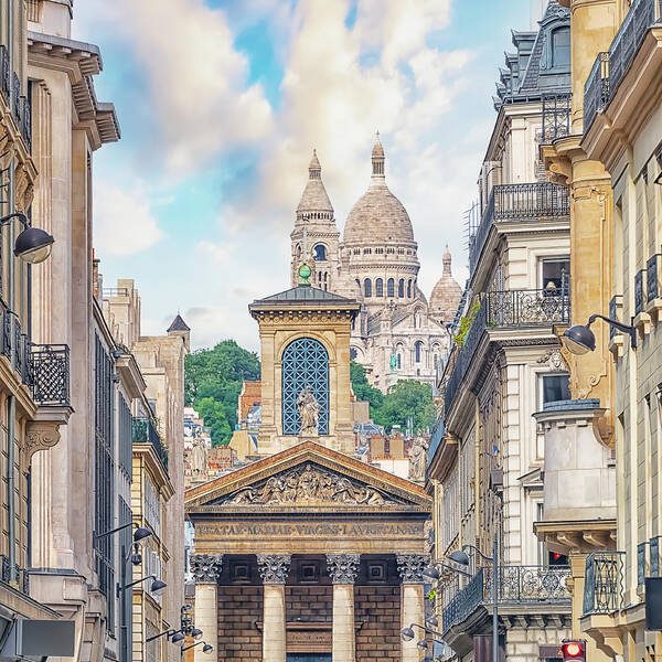 Architecture Poster featuring the photograph Rue Laffitte by Manjik Pictures