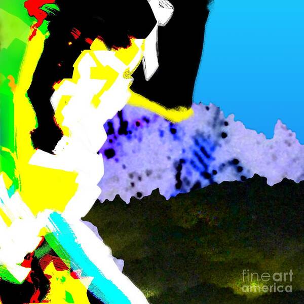 Abstract Art Poster featuring the digital art Snowcapped by Jeremiah Ray