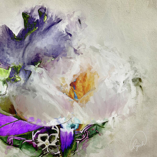 Abstract Poster featuring the photograph Solar Bouquet by Karen Lynch