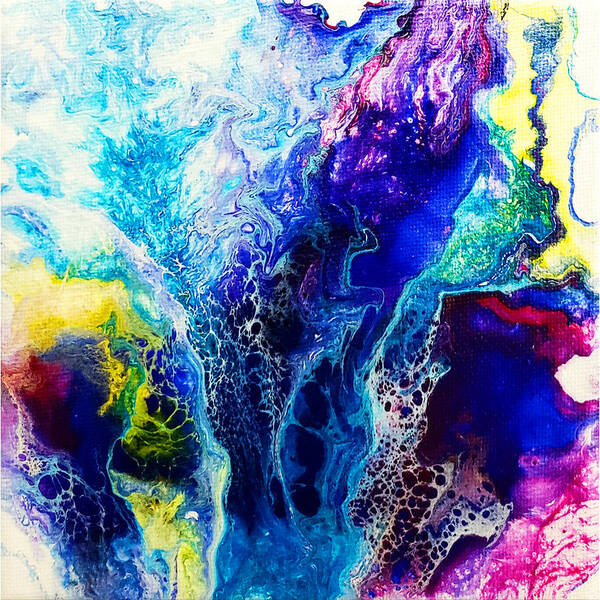 Abstract Poster featuring the painting Sound of Spring by Christine Bolden