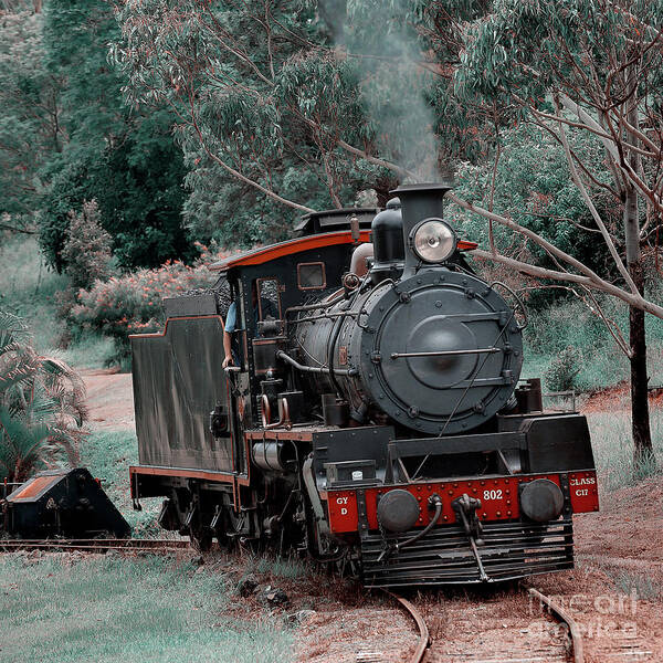 Steam Poster featuring the photograph Steaming Out 1 by Russell Brown