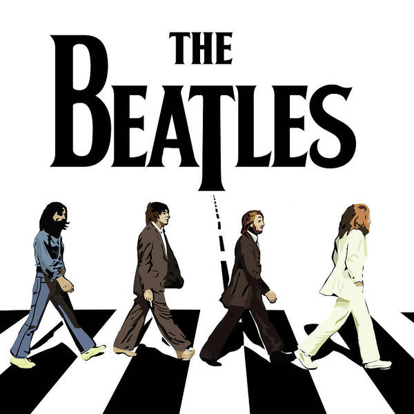 The Beatles Abbey Road Poster By Gina Dsgn - Pixels
