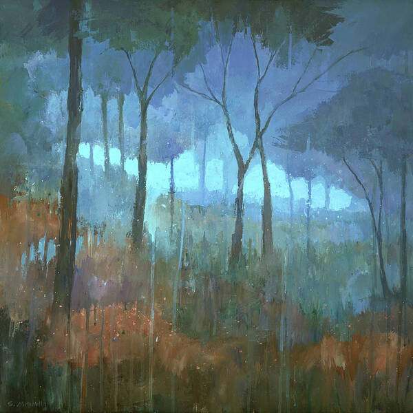 Forest Poster featuring the painting The Lost Trail by Steve Mitchell