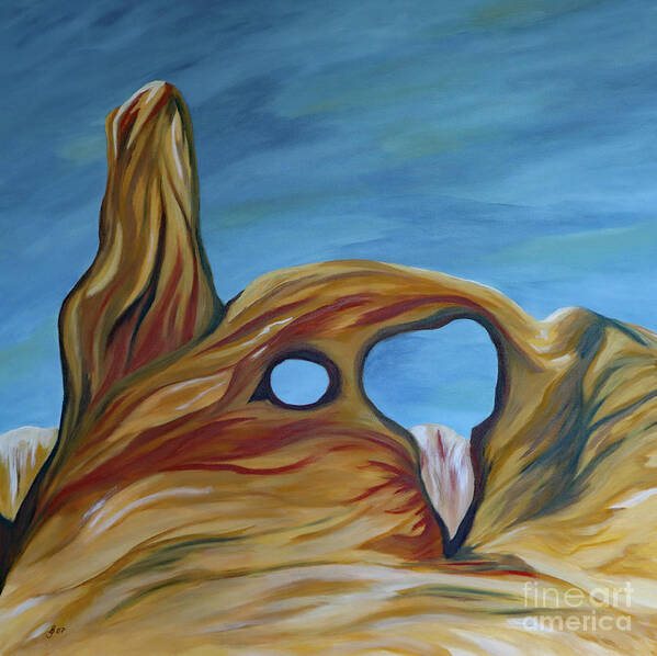 Landscape Poster featuring the painting The Turret Arch by Christiane Schulze Art And Photography