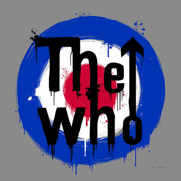 Thewho Poster featuring the digital art The Who png by Andrea Gatti