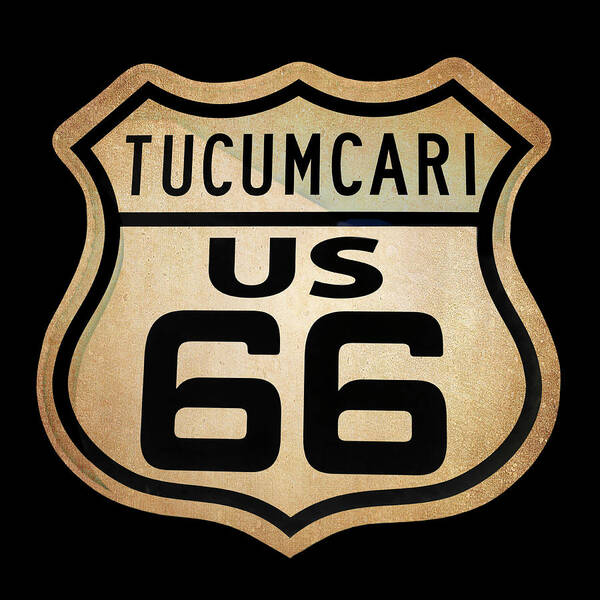 Route 66 Poster featuring the digital art Tucumcari Route 66 Sign by Susan Rissi Tregoning