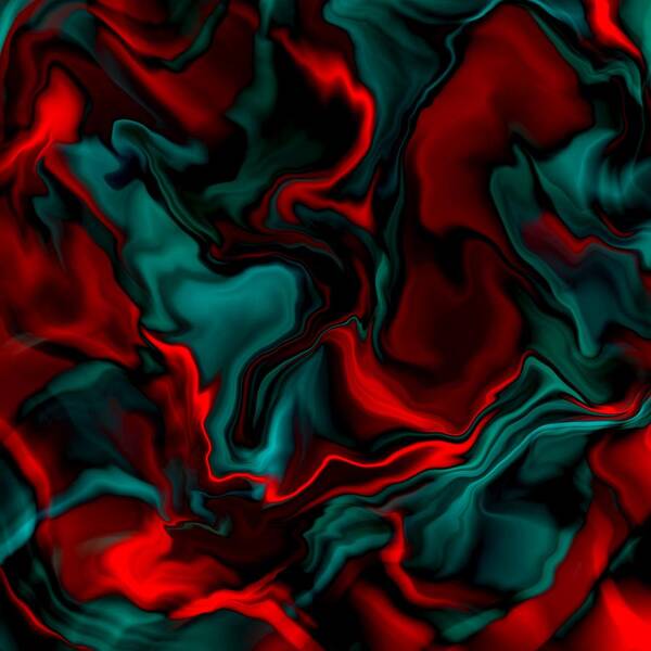 Abstract Poster featuring the digital art Sensation by Nancy Levan