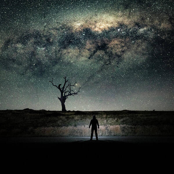 Milky Way Poster featuring the photograph Wanderer by Ari Rex
