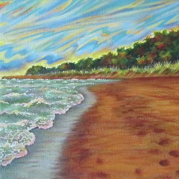 Lake Poster featuring the painting Winds of Change by Pamela Kirkham