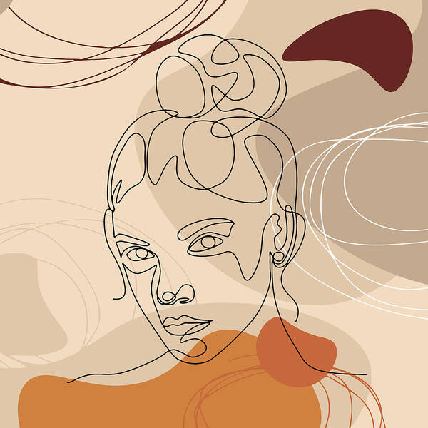 Minimalist sales face drawing