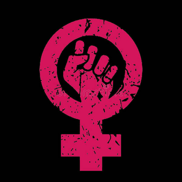 Reproductive Poster featuring the painting Women's Rights Symbol by Tony Rubino