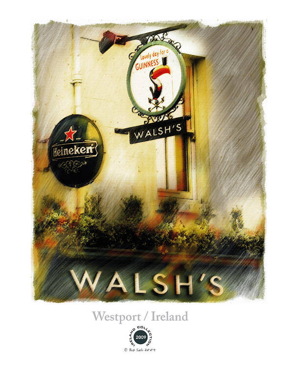 Ireland Poster featuring the painting Walsh's by Bob Salo