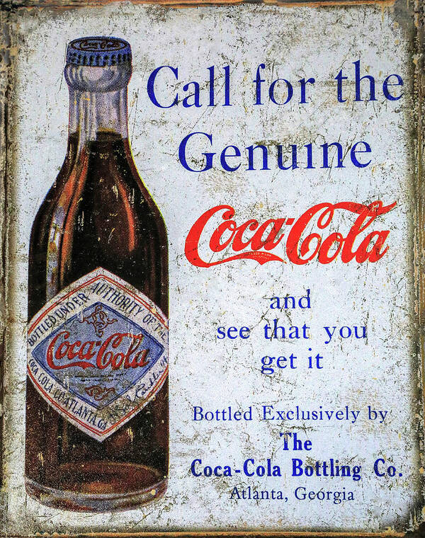 Coca-cola Poster featuring the photograph Coca Cola by Donna Kennedy