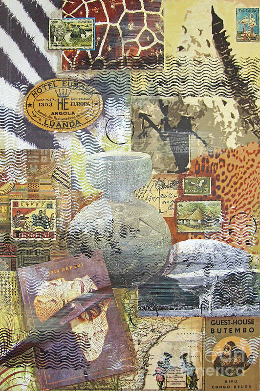Africa Poster featuring the mixed media Central Africa by Leigh Banks