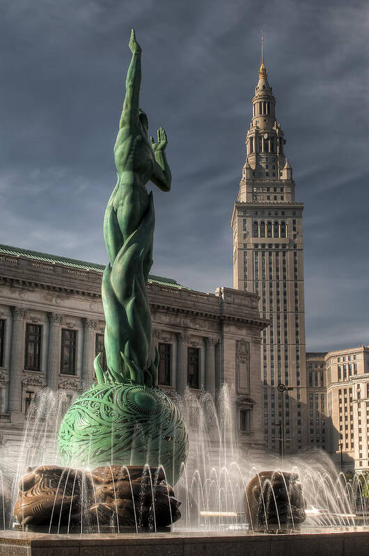 2x3 Poster featuring the photograph The Fountain of Eternal Life by At Lands End Photography