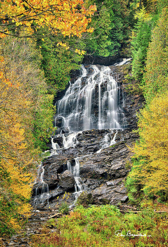 New England Poster featuring the photograph Beaver Brook Falls 8221 by Dan Beauvais
