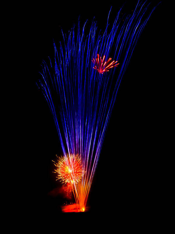 Fireworks Poster featuring the photograph Fireworks by Thomas Hall
