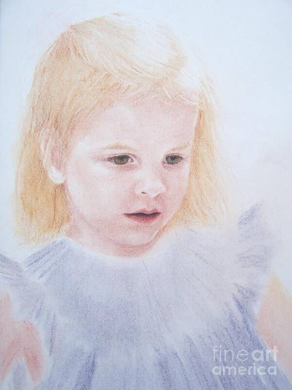 Portrait Of A Child Poster featuring the painting You Are Special by Mary Lynne Powers