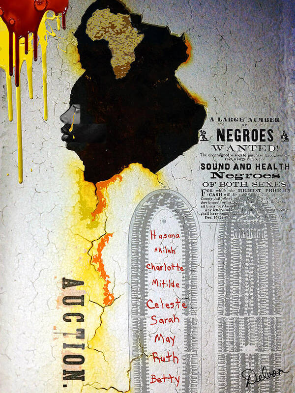 Art By Delvon Poster featuring the digital art Speak Her Name by Art by Delvon