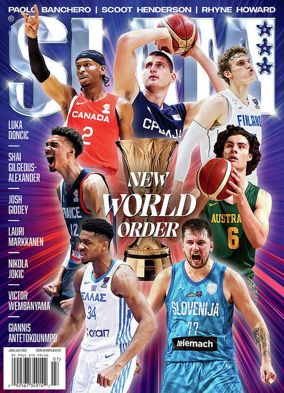 Luka Doncic Poster featuring the photograph FIBA New World Order SLAM Cover by Getty Images / FIBA