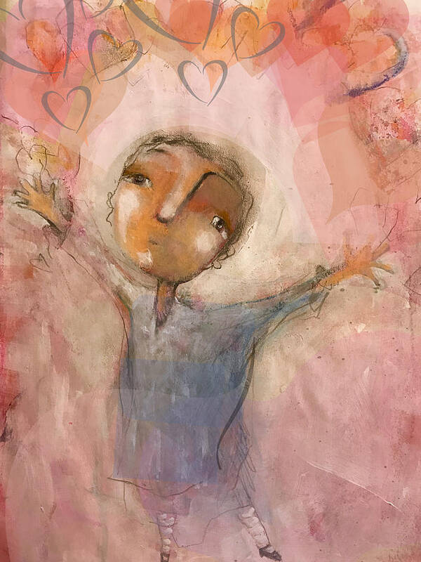 Unique Poster featuring the mixed media You are Loved #2 by Eleatta Diver