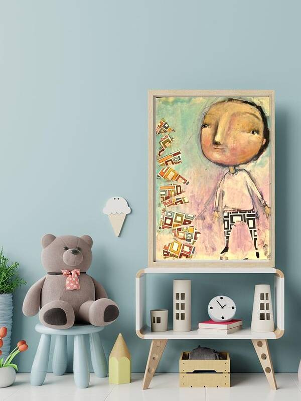  Poster featuring the mixed media Kids Room Art Print by Eleatta Diver
