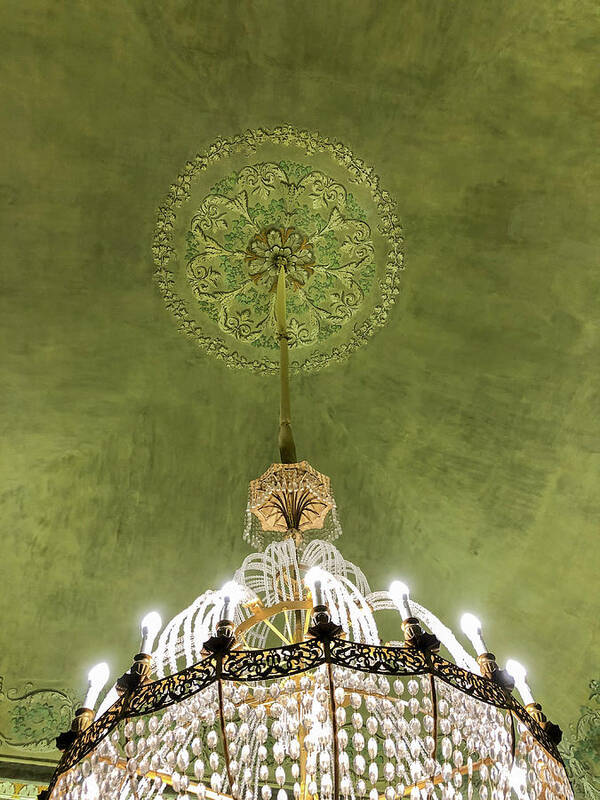 Sicilian Chandelier Poster featuring the photograph Sicilian Chandelier 2 by Georgia Clare