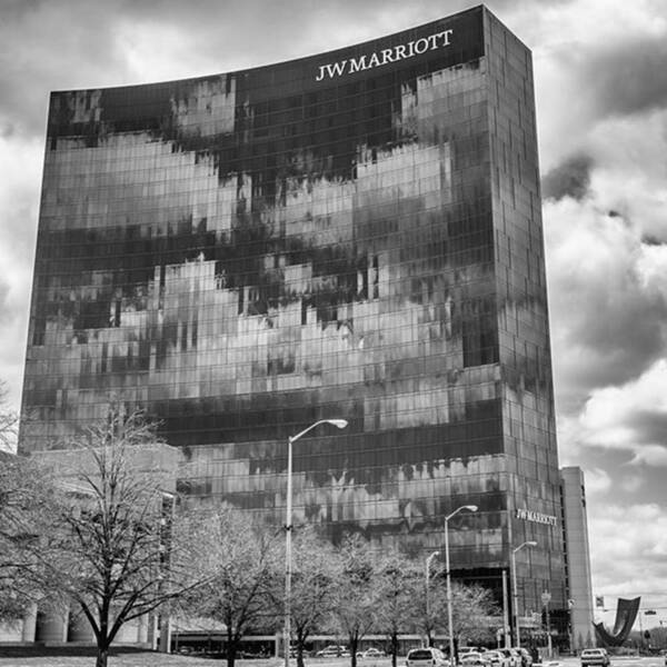 Naptown Art Print featuring the photograph @jwmarriottindy @marriotthotels #1 by David Haskett II