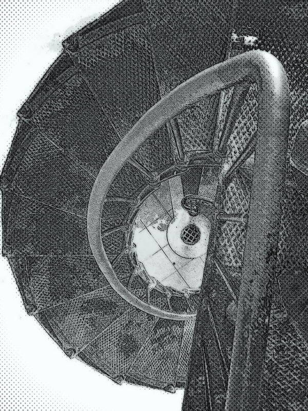 Stairs Art Print featuring the photograph Helix II by Michaelalonzo Kominsky