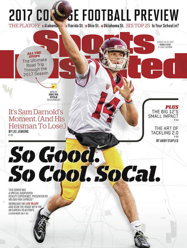 California Art Print featuring the photograph University Of Southern California Sam Darnold, 2017 College Sports Illustrated Cover #1 by Sports Illustrated