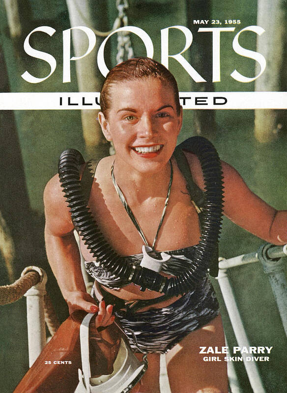 Magazine Cover Art Print featuring the photograph Zale Parry Girl Skin Diver Sports Illustrated Cover #1 by Sports Illustrated