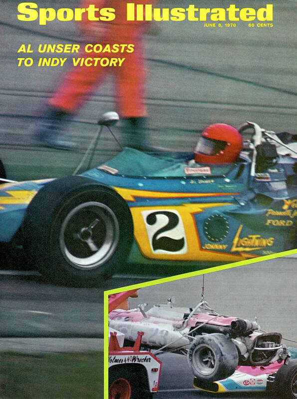 Magazine Cover Art Print featuring the photograph Al Unser, 1970 Indy 500 Sports Illustrated Cover by Sports Illustrated