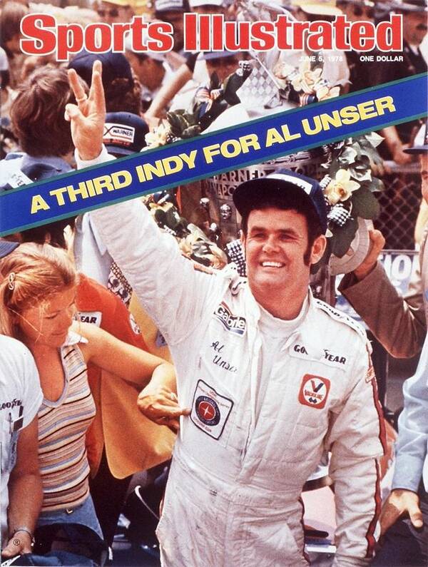 Magazine Cover Art Print featuring the photograph Al Unser, 1978 Indy 500 Sports Illustrated Cover by Sports Illustrated