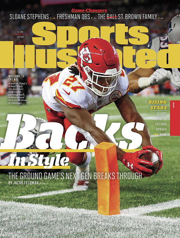 Magazine Cover Art Print featuring the photograph Backs In Style The Ground Games Next Gen Breaks Through Sports Illustrated Cover by Sports Illustrated