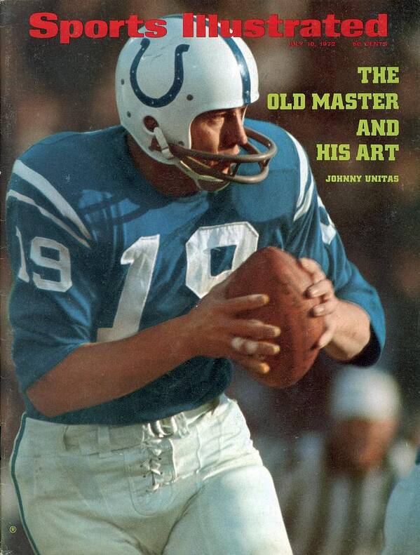 Playoffs Art Print featuring the photograph Baltimore Colts Qb Johnny Unitas, 1971 Afc Championship Sports Illustrated Cover by Sports Illustrated