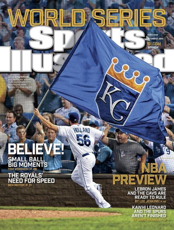 Magazine Cover Art Print featuring the photograph Believe 2014 World Series Preview Issue Sports Illustrated Cover by Sports Illustrated