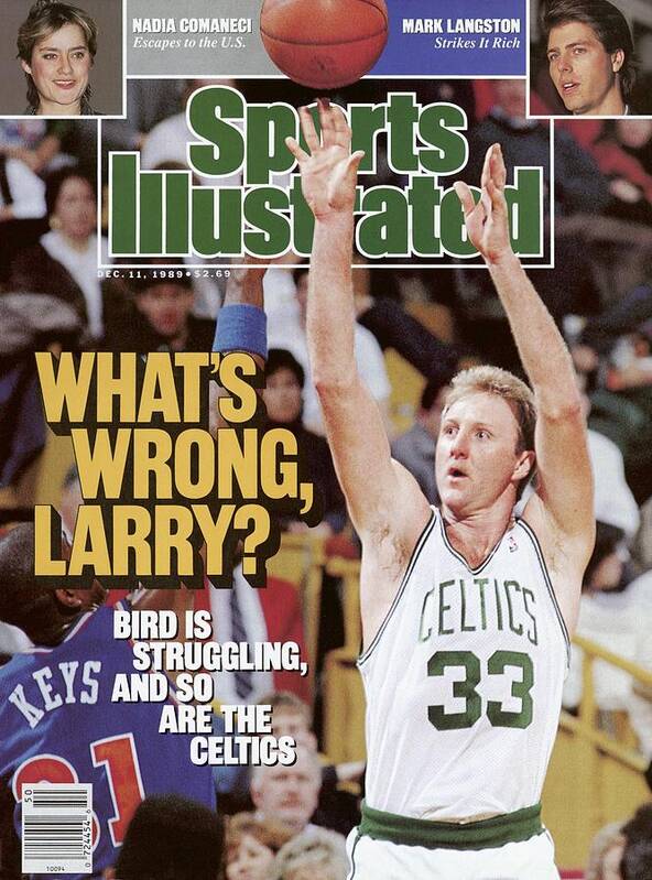 1980-1989 Art Print featuring the photograph Boston Celtics Larry Bird... Sports Illustrated Cover by Sports Illustrated