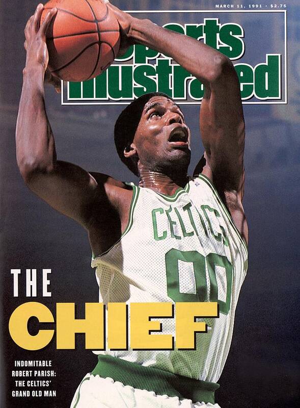 Nba Pro Basketball Art Print featuring the photograph Boston Celtics Robert Parish... Sports Illustrated Cover by Sports Illustrated