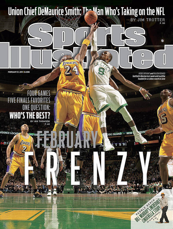 Nba Pro Basketball Art Print featuring the photograph Boston Celtics Vs Los Angeles Lakers Sports Illustrated Cover by Sports Illustrated