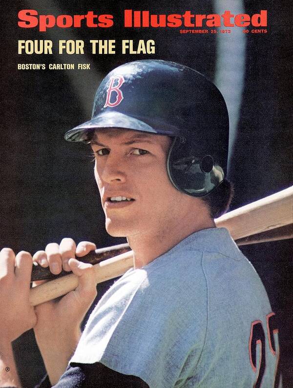 Magazine Cover Art Print featuring the photograph Boston Red Sox Carlton Fisk Sports Illustrated Cover by Sports Illustrated