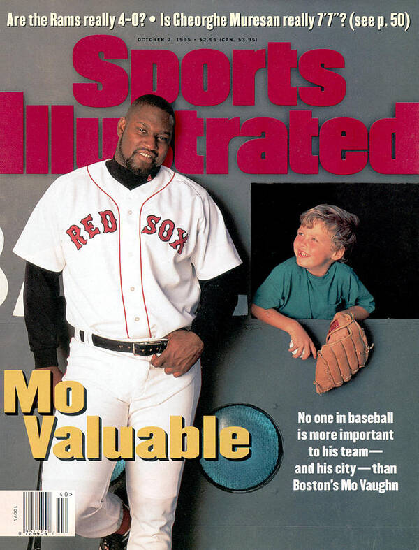 Magazine Cover Art Print featuring the photograph Boston Red Sox Mo Vaughn Sports Illustrated Cover by Sports Illustrated