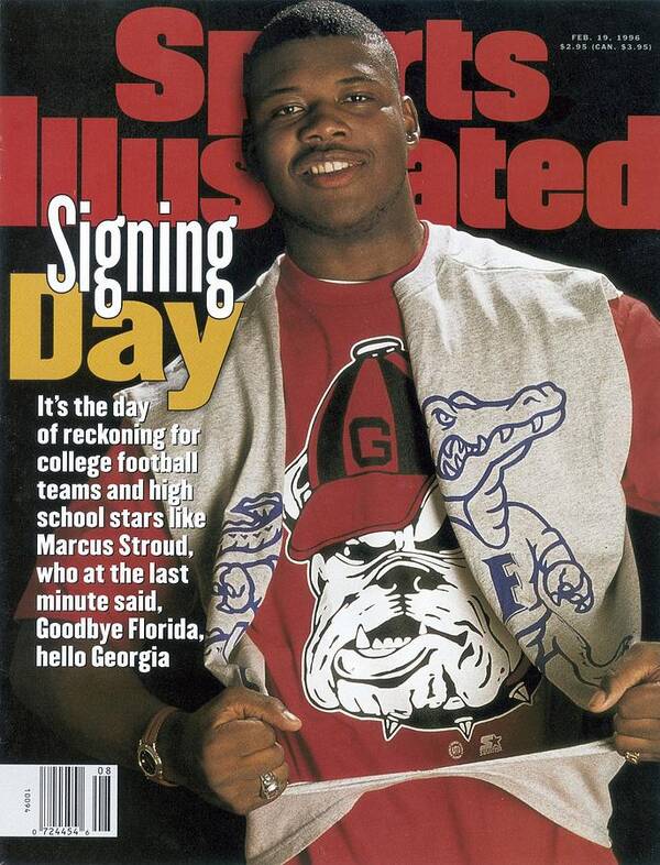 Magazine Cover Art Print featuring the photograph Brooks County High Marcus Stroud Sports Illustrated Cover by Sports Illustrated