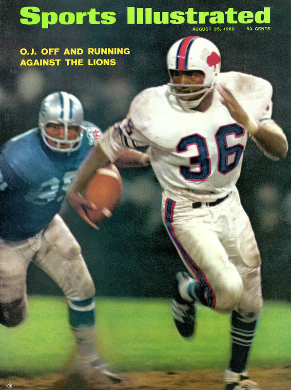 Magazine Cover Art Print featuring the photograph Buffalo Bills O.j. Simpson... Sports Illustrated Cover by Sports Illustrated