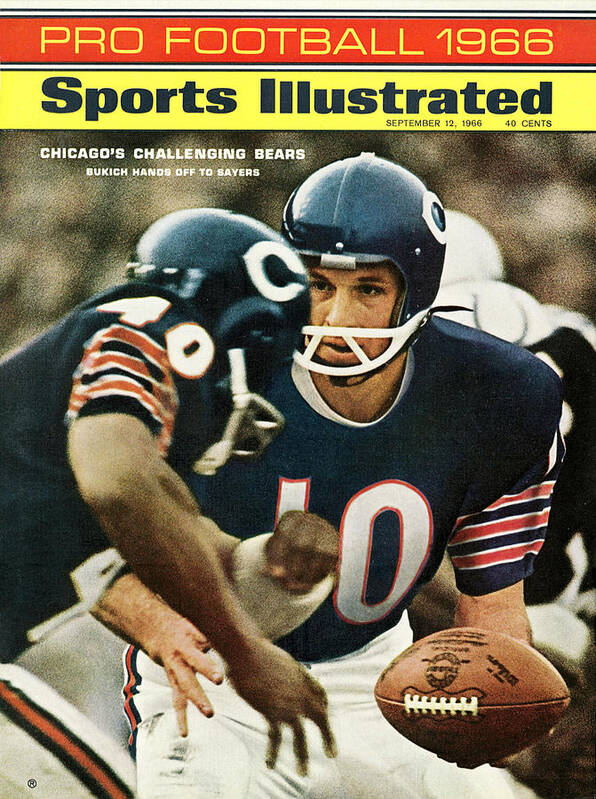 Magazine Cover Art Print featuring the photograph Chicago Bears Qb Rudy Bukich, 1966 Nfl Football Preview Sports Illustrated Cover by Sports Illustrated