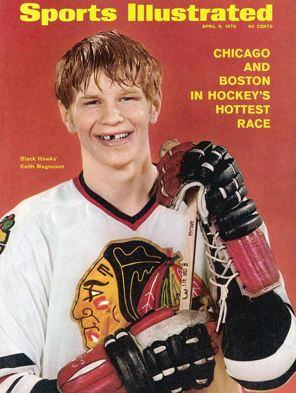 Magazine Cover Art Print featuring the photograph Chicago Blackhawks Keith Magnuson Sports Illustrated Cover by Sports Illustrated